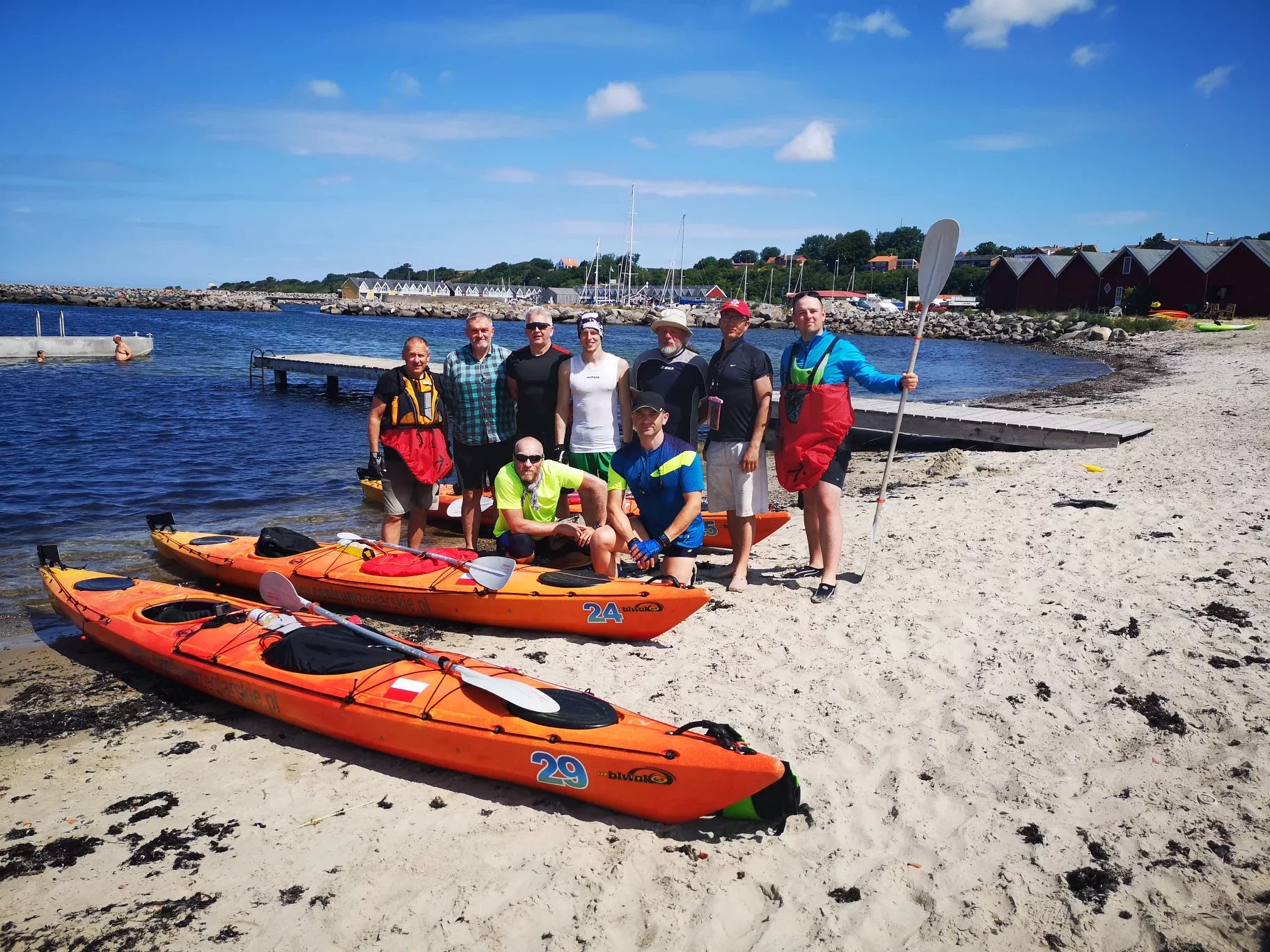 Kajakami dookoła wyspy Bornholm 2018